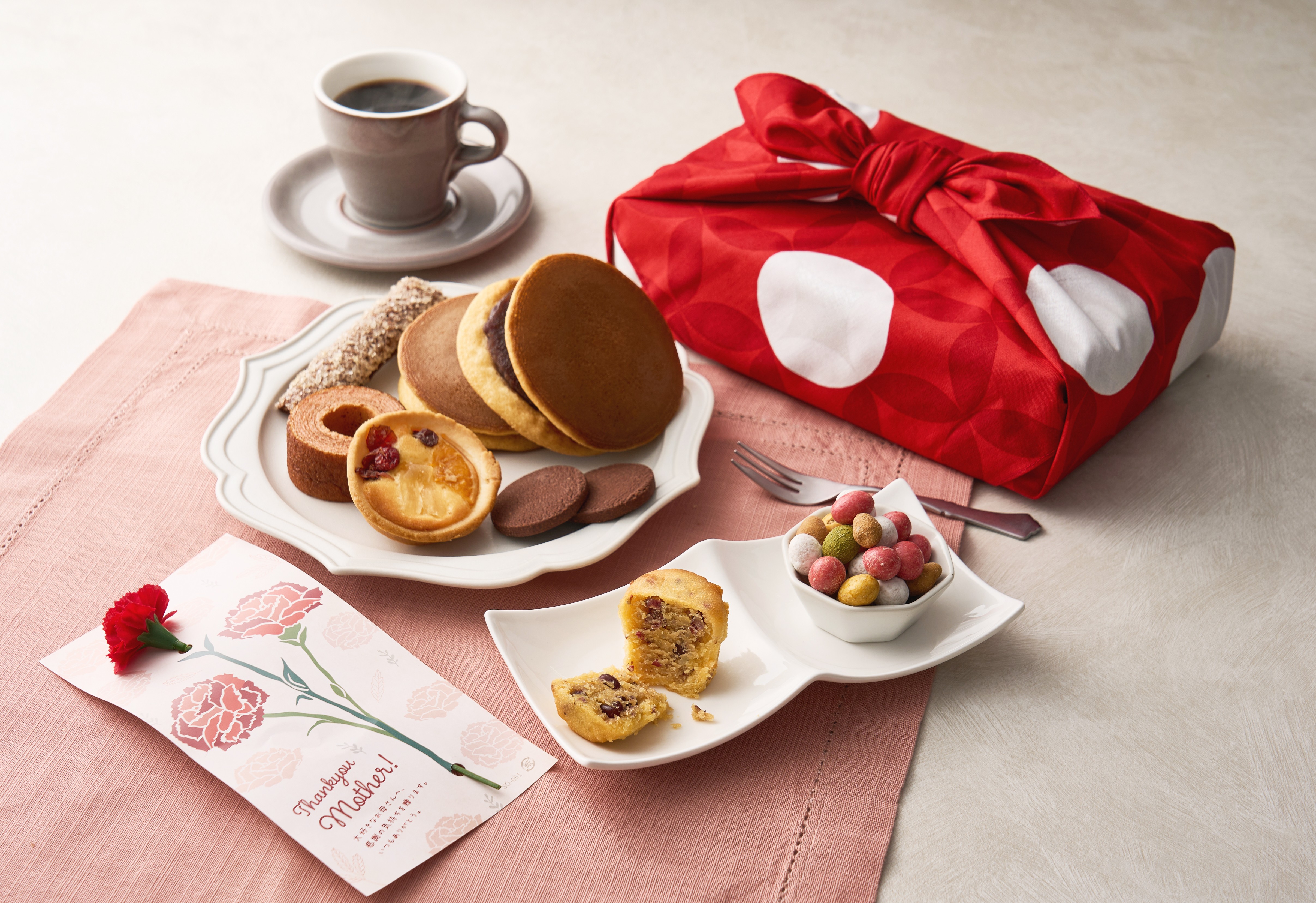 ⑩【母の日】母の日　七宝風呂敷包みスイーツギフト（早割）