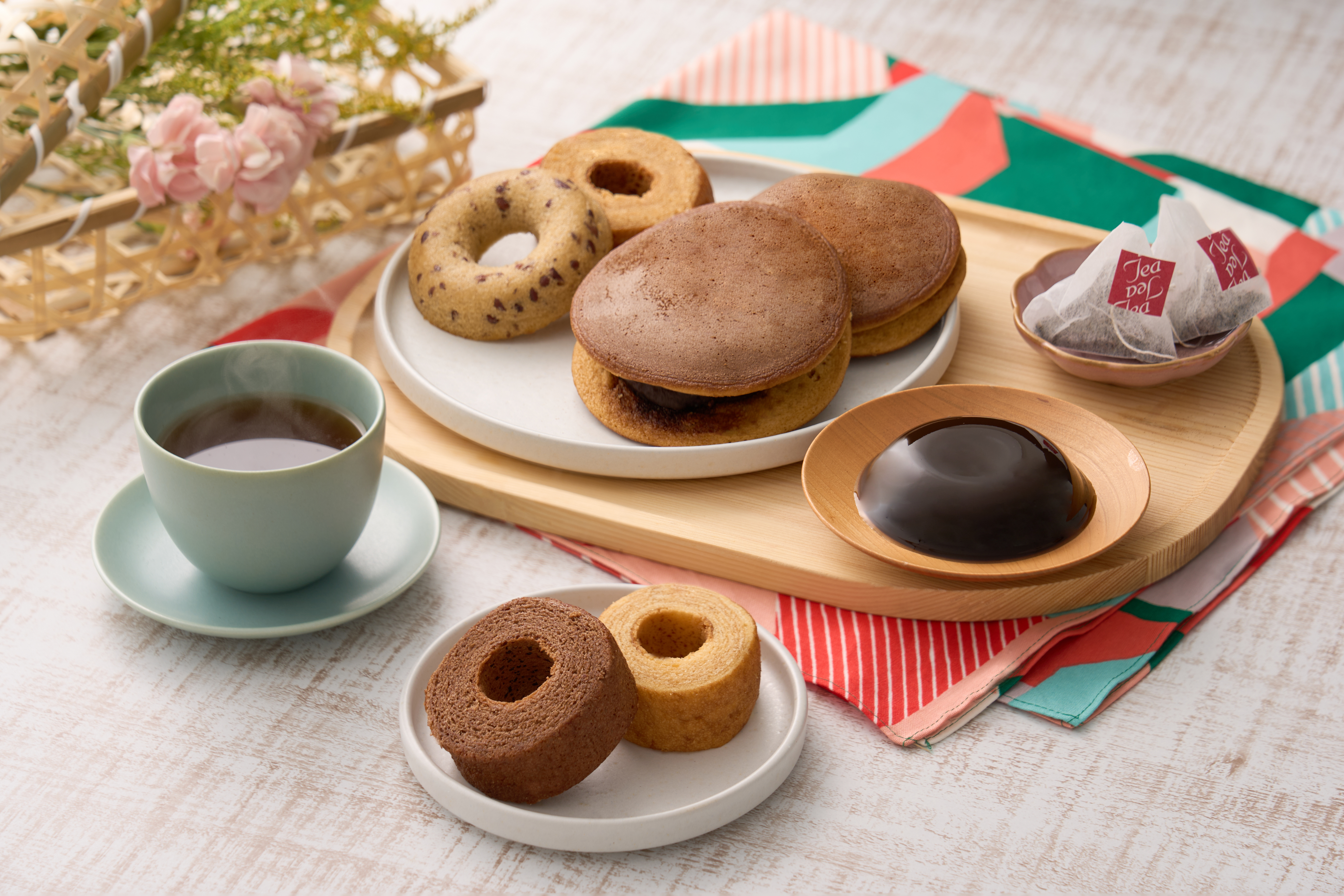 ⑪【母の日】母の日　風呂敷で包んだ竹籠スイーツ　結びごころ【特別価格】