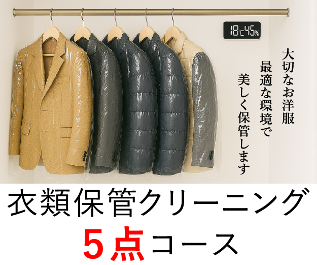 衣類保管クリーニングサービス5点