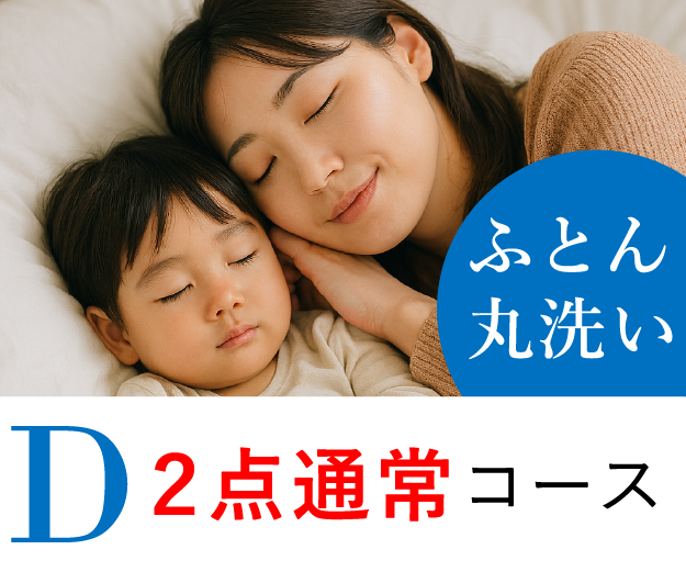 ＜D＞羽毛ふとん2点通常コース