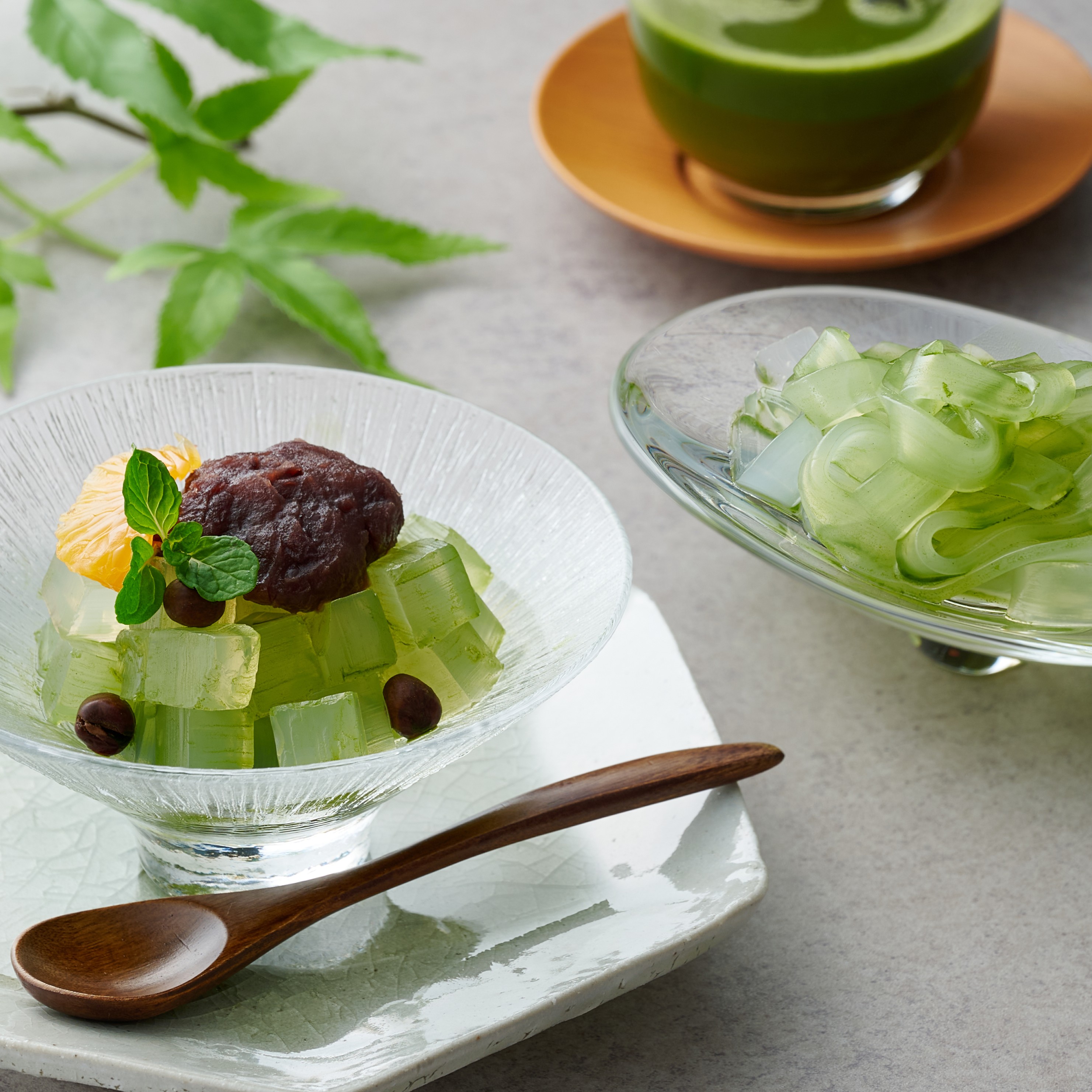 茶彩菓　お茶屋のあんみつ・京くずきり「貴船」