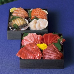 【早割】雫監修　天然マグロのお刺身セット　二段重