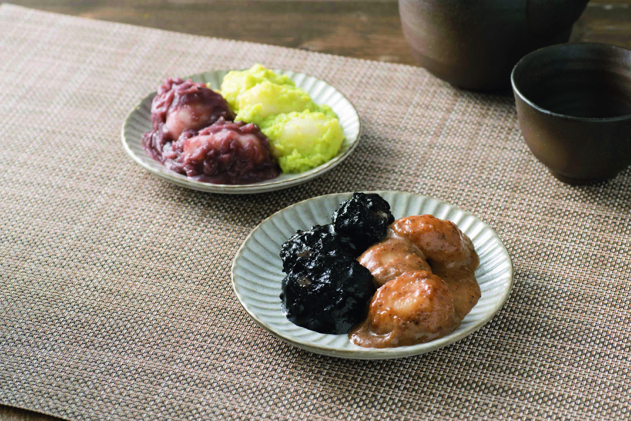 山形県　おばあちゃん家のじんだん餅とくるみ餅セット