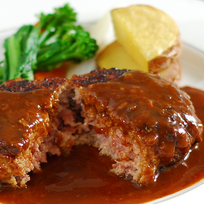 【特別価格】キッチン飛騨　飛騨牛と飛騨豚のハンバーグセット
