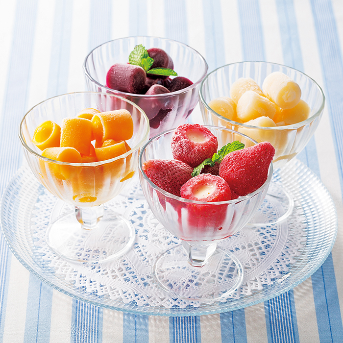 苺アイスと３種のひとくちジェラートセット